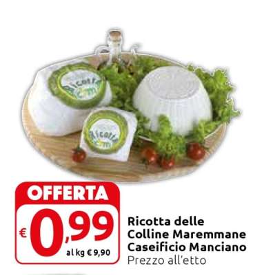 Ricotta delle Colline Maremmane Caseificio Manciano