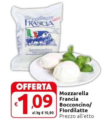 Mozzarella Francia Bocconcino/Fiordilatte