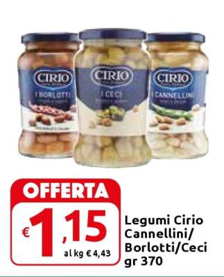 Legumi Cirio Cannellini/Borlotti/Ceci