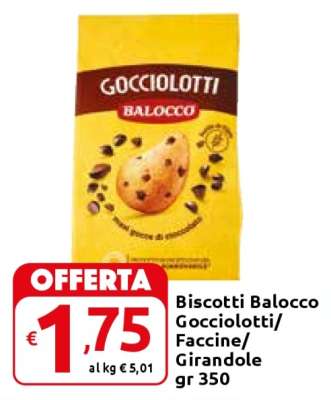 Biscotti Balocco Gocciolotti/Faccine/Girandole