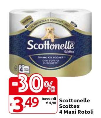 Scottonelle Scottex 4 Maxi Rotoli