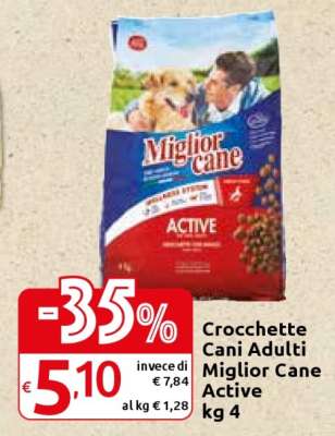 Crocchette Cani Adulti Miglior Cane Active kg 4