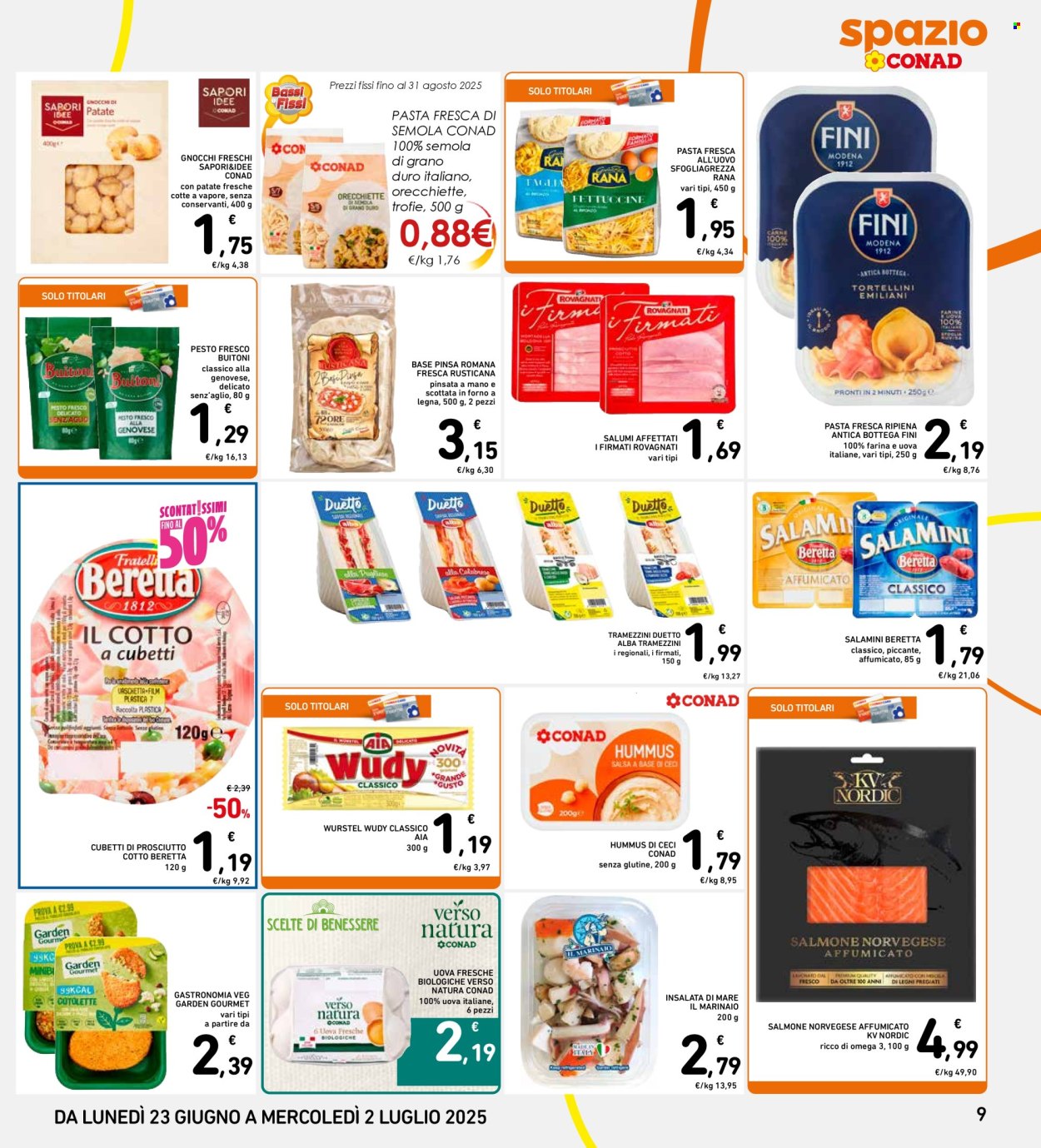 Volantino Spazio Conad - 23/6/2025 - 2/7/2025. Pagina 9