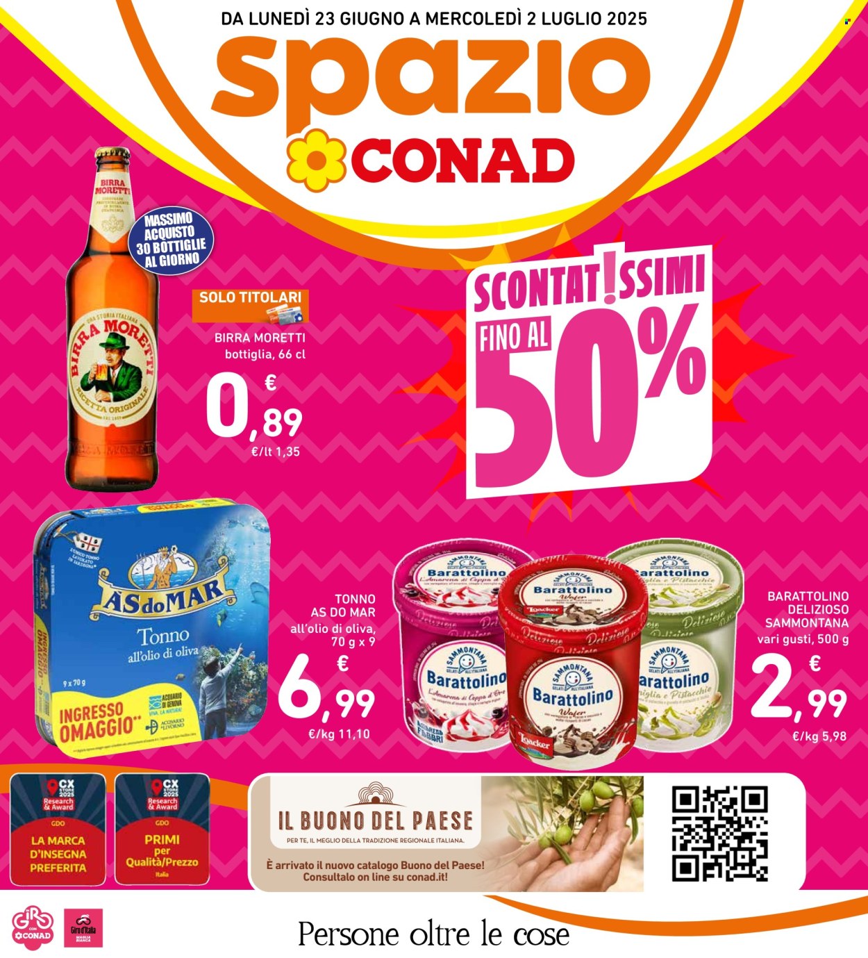 Volantino Spazio Conad - 23/6/2025 - 2/7/2025. Pagina 1