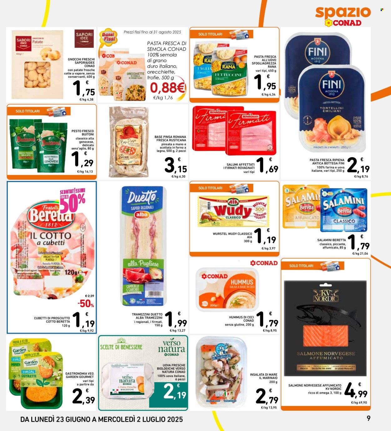 Volantino Spazio Conad - 23/6/2025 - 2/7/2025. Pagina 9