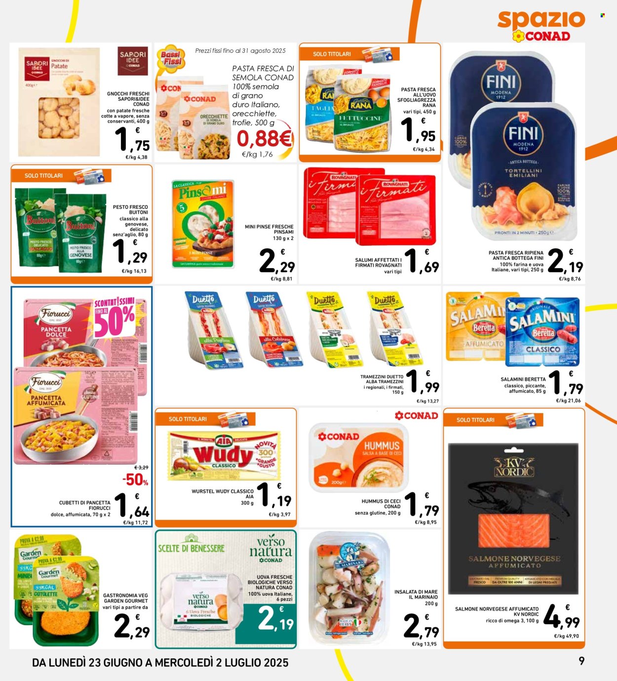 Volantino Spazio Conad - 23/6/2025 - 2/7/2025. Pagina 9
