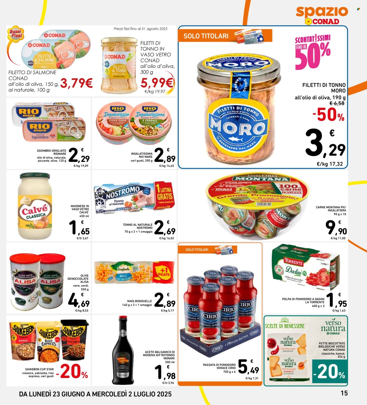 Volantino Spazio Conad - 23/6/2025 - 2/7/2025. Pagina 15