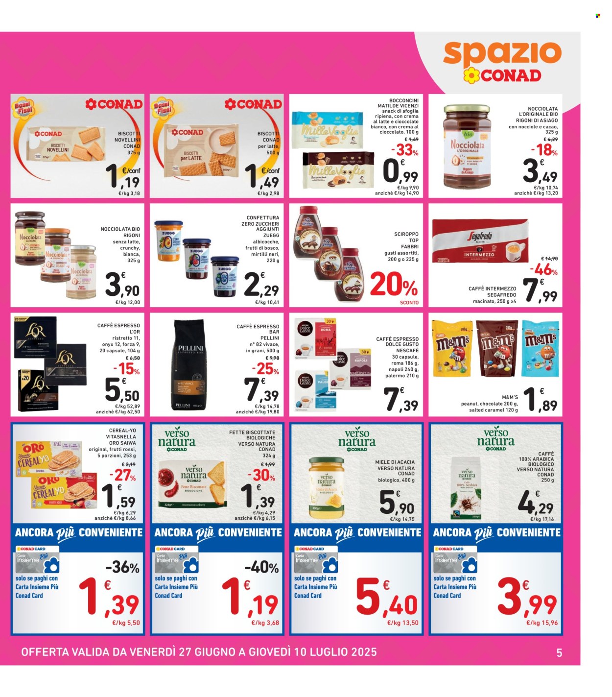 Volantino Spazio Conad - 27/6/2025 - 10/7/2025. Pagina 5