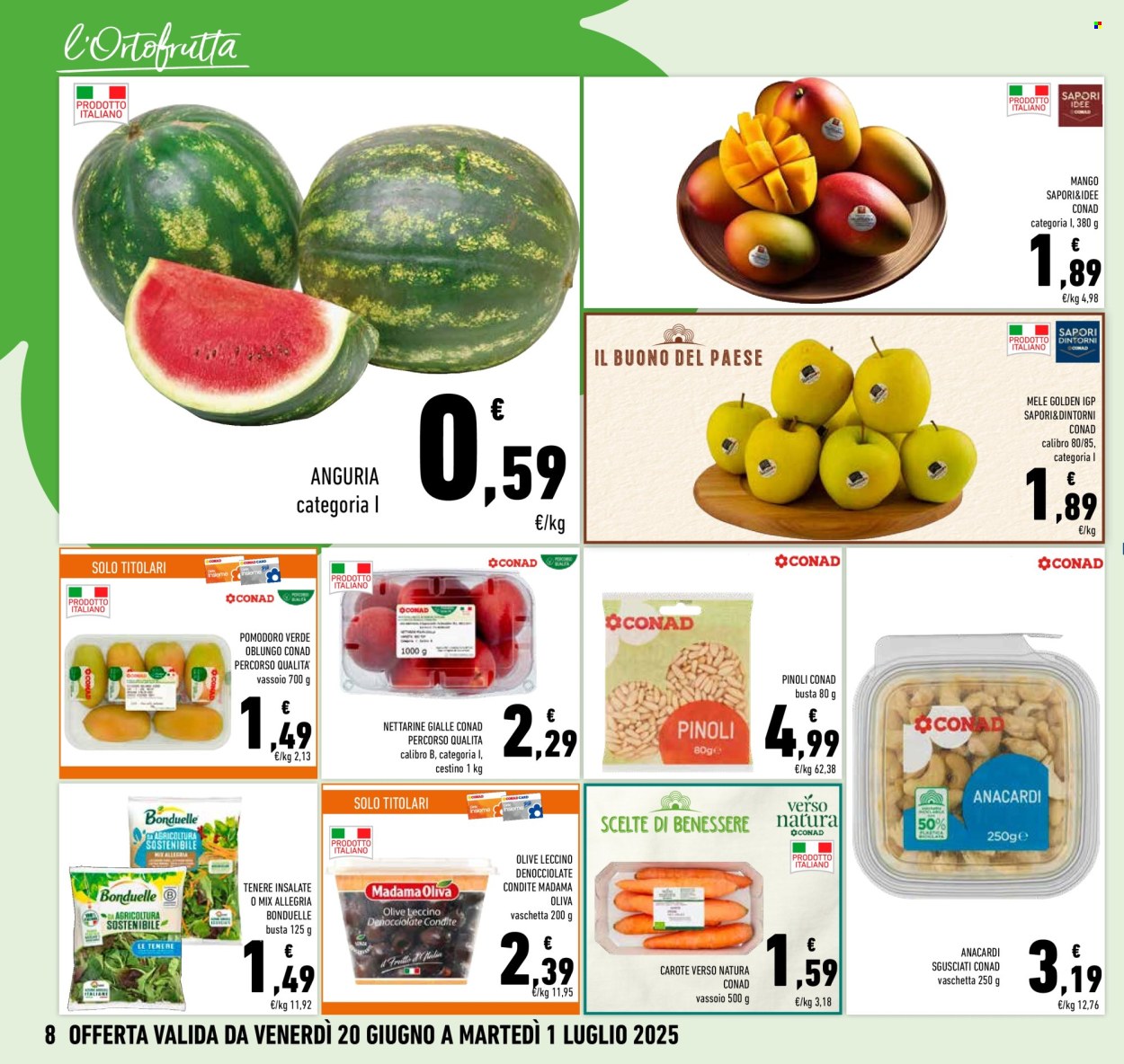 Volantino Conad - 20/6/2025 - 1/7/2025. Pagina 8