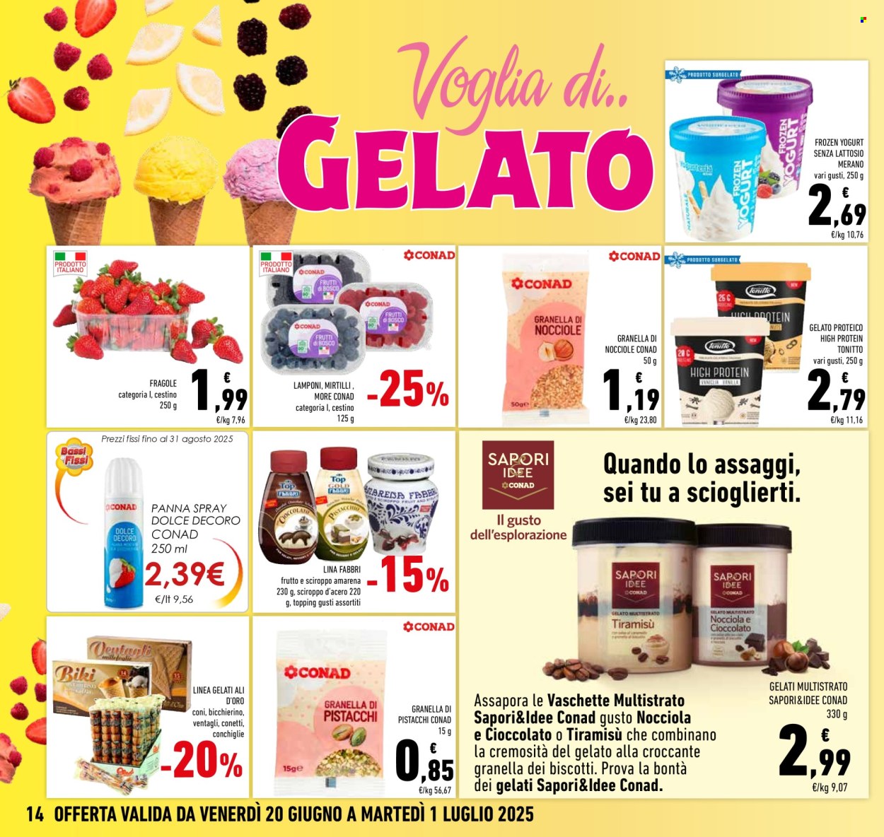 Volantino Conad - 20/6/2025 - 1/7/2025. Pagina 14