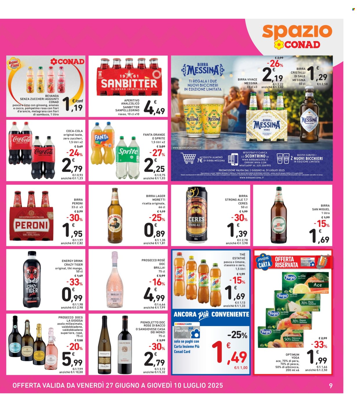 Volantino Spazio Conad - 27/6/2025 - 10/7/2025. Pagina 9