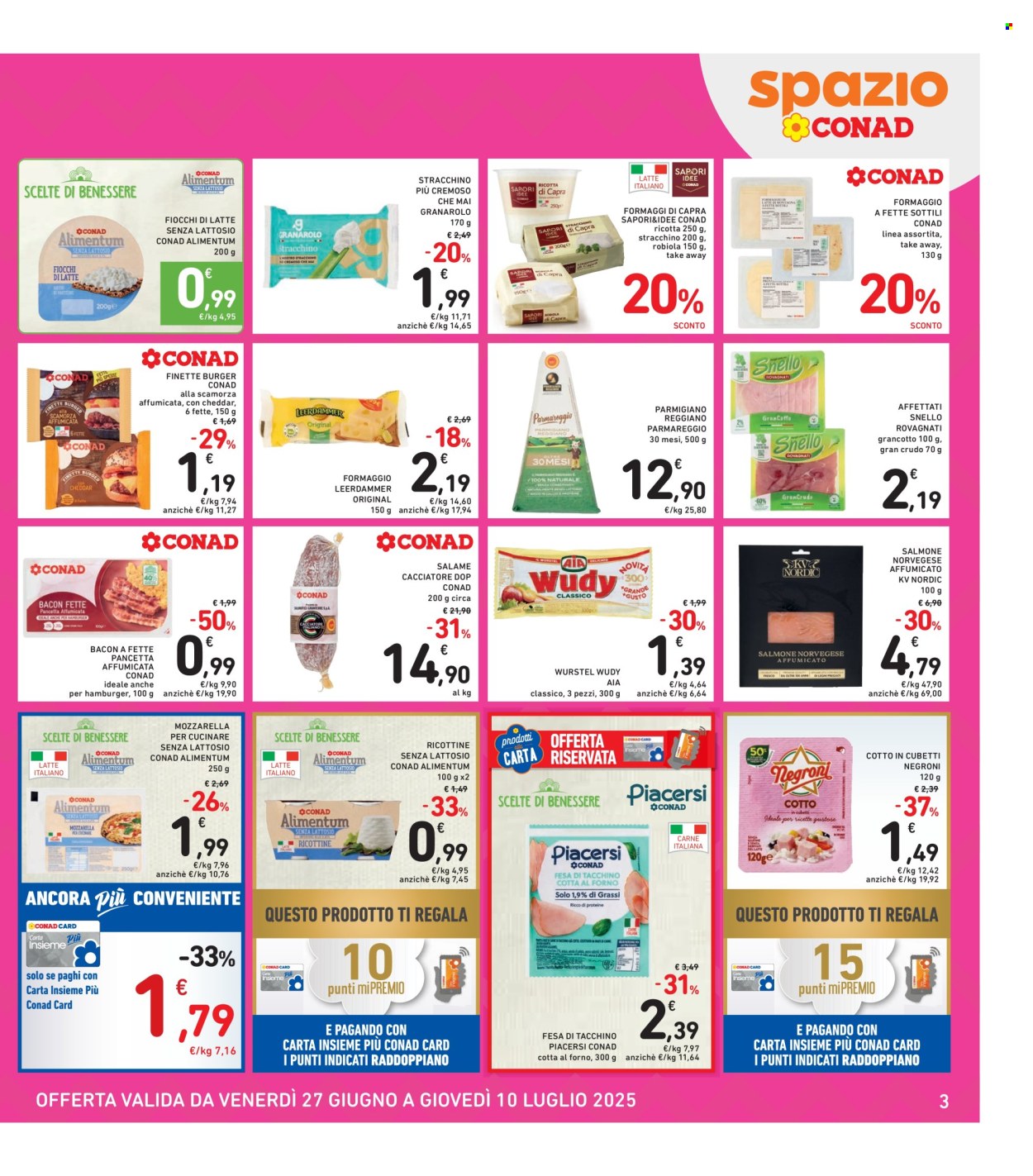 Volantino Spazio Conad - 27/6/2025 - 10/7/2025. Pagina 3