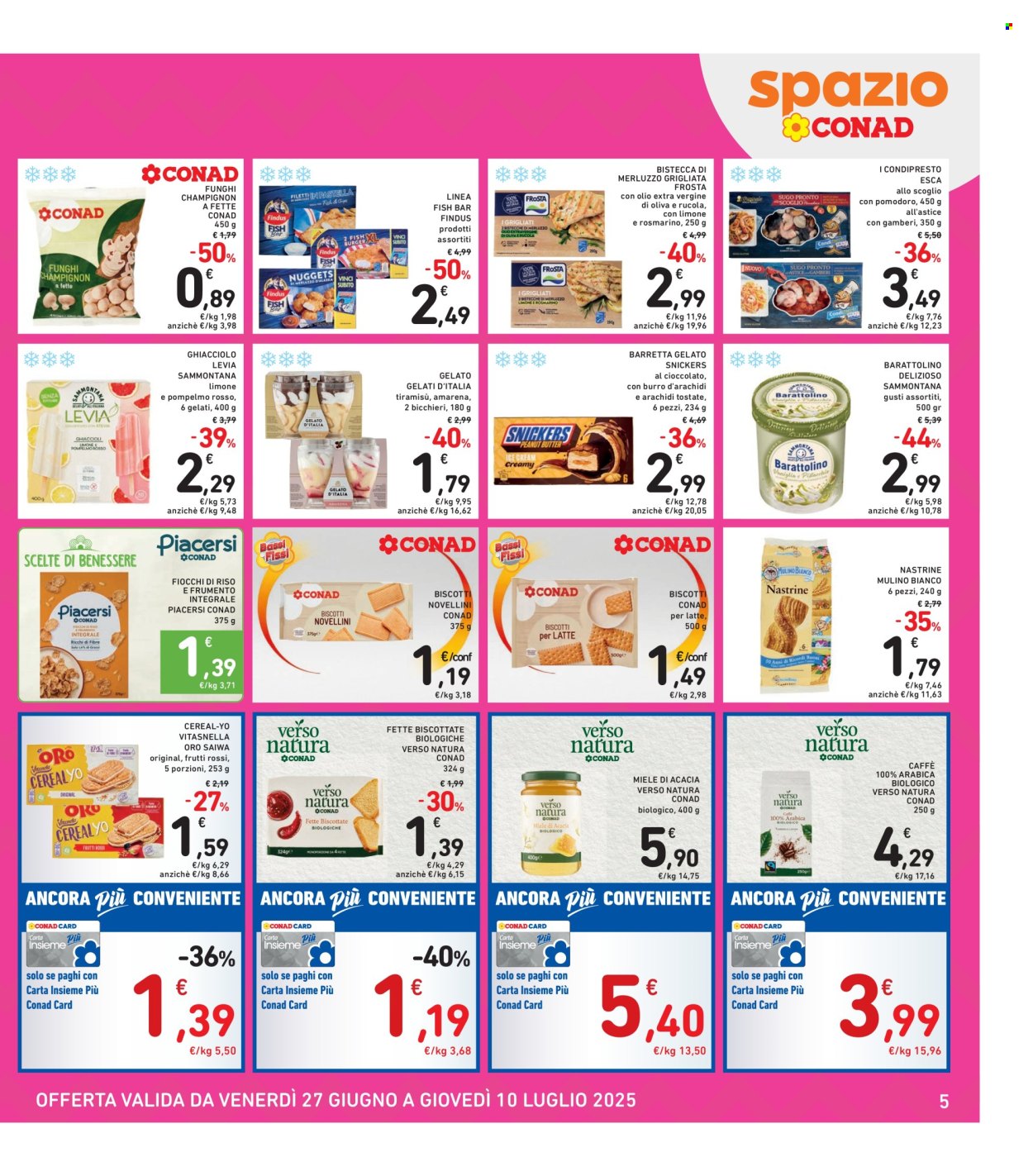 Volantino Spazio Conad - 27/6/2025 - 10/7/2025. Pagina 5