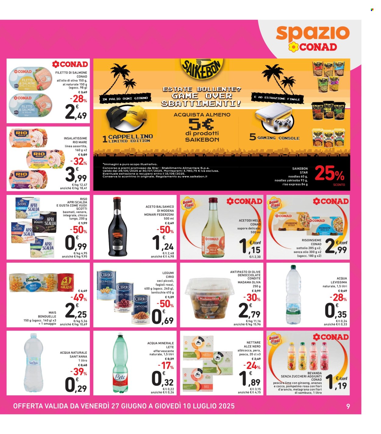 Volantino Spazio Conad - 27/6/2025 - 10/7/2025. Pagina 9