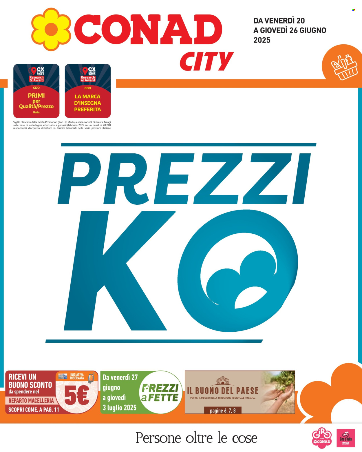 Volantino Conad - 20/6/2025 - 26/6/2025. Pagina 1