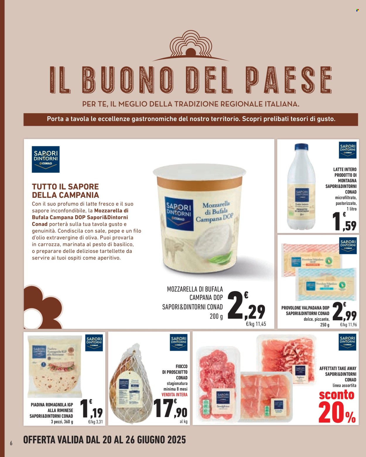Volantino Conad - 20/6/2025 - 26/6/2025. Pagina 6