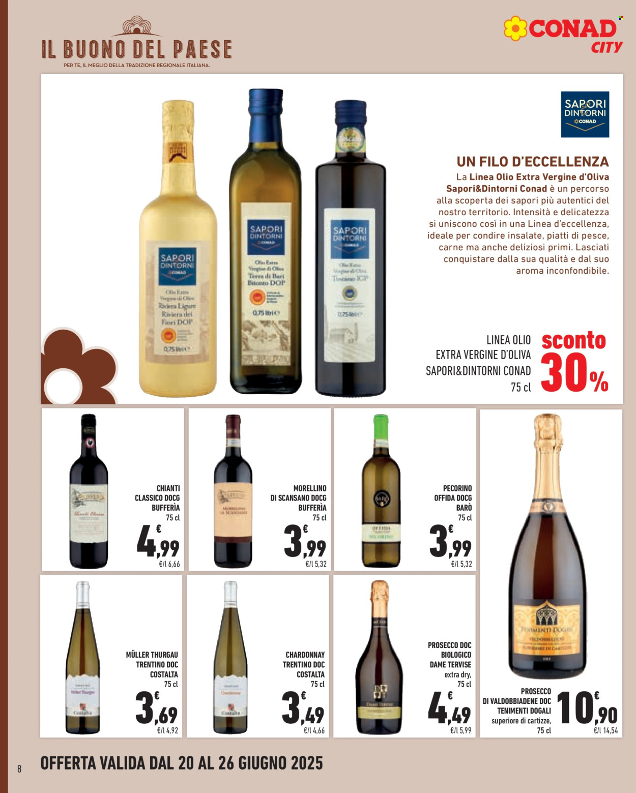 Volantino Conad - 20/6/2025 - 26/6/2025. Pagina 8
