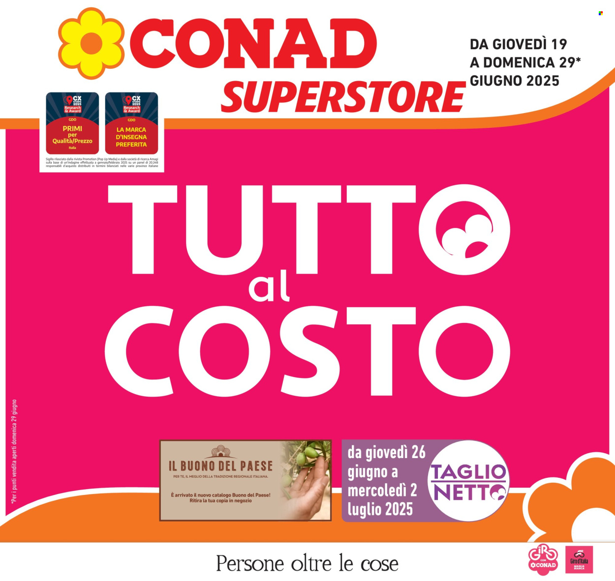 Volantino Conad Superstore - 19/6/2025 - 29/6/2025. Pagina 1