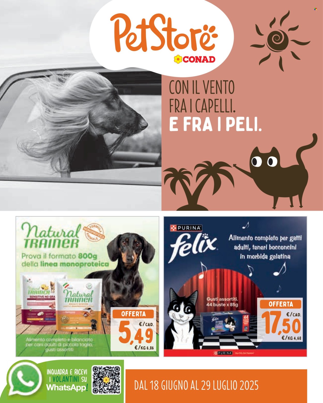 Volantino Pet Store Conad - 18/6/2025 - 29/7/2025. Pagina 1