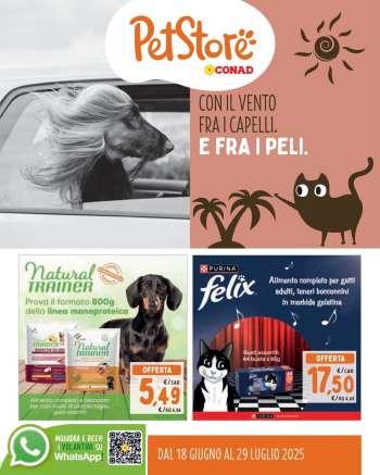 Volantino Pet Store Conad - 18/6/2025 - 29/7/2025.
