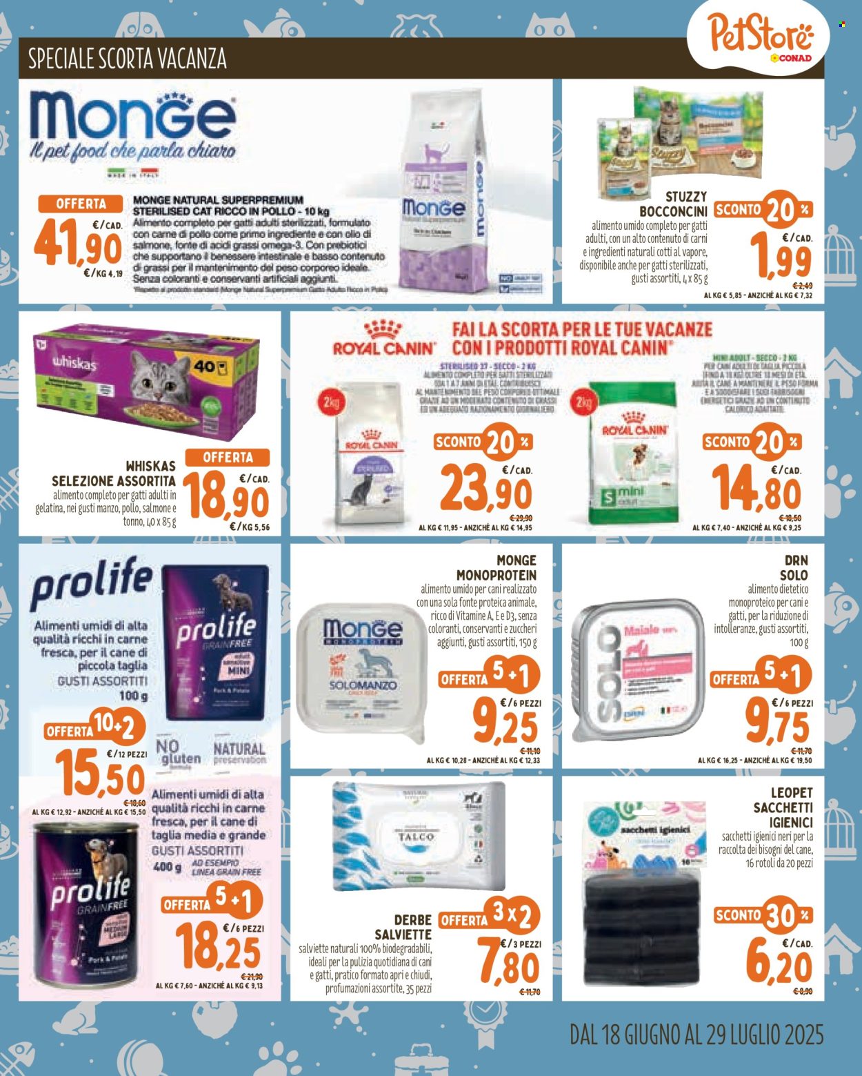 Volantino Pet Store Conad - 18/6/2025 - 29/7/2025. Pagina 7