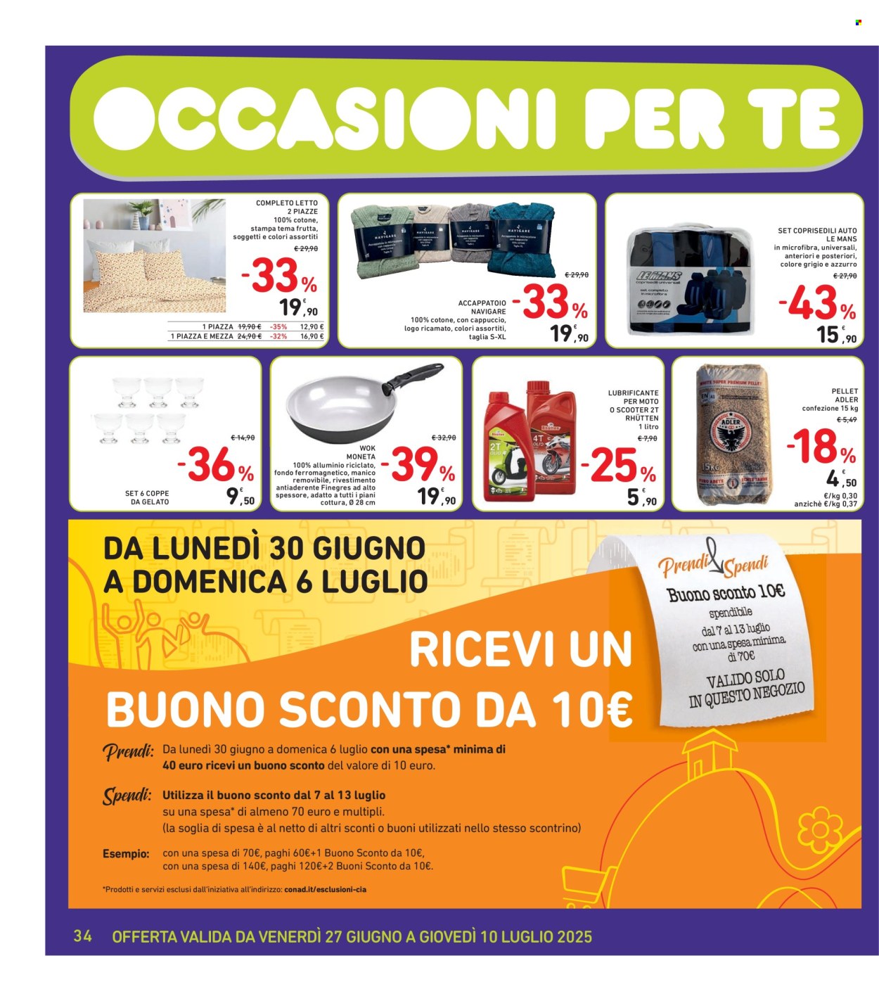 Volantino Spazio Conad - 27/6/2025 - 10/7/2025. Pagina 34
