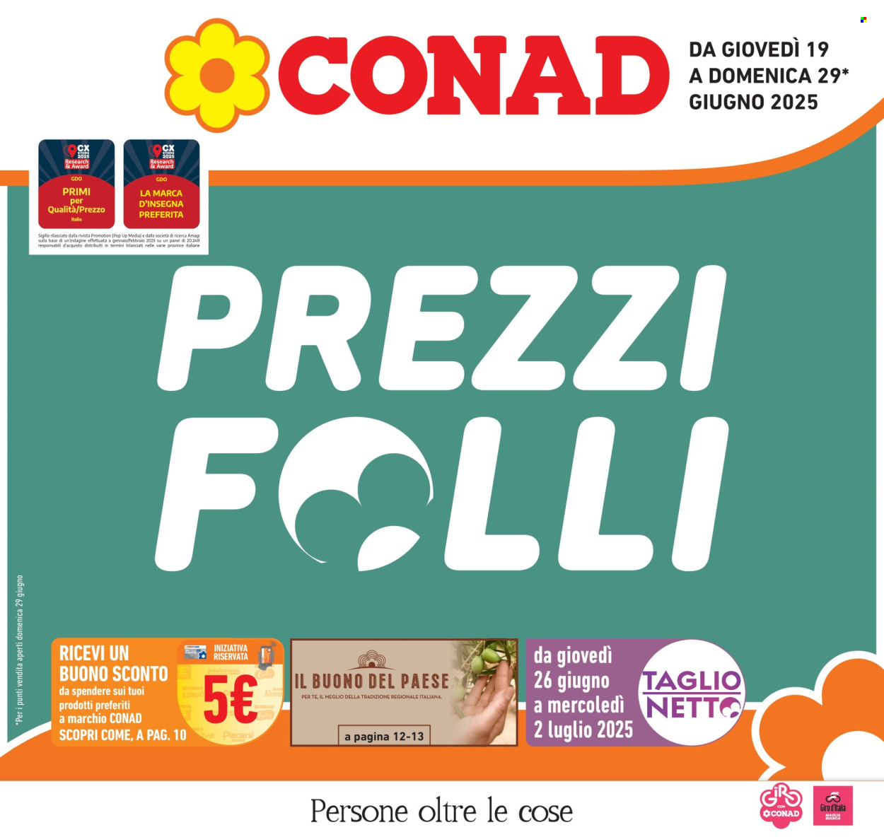 Volantino Conad - 19/6/2025 - 29/6/2025. Pagina 1
