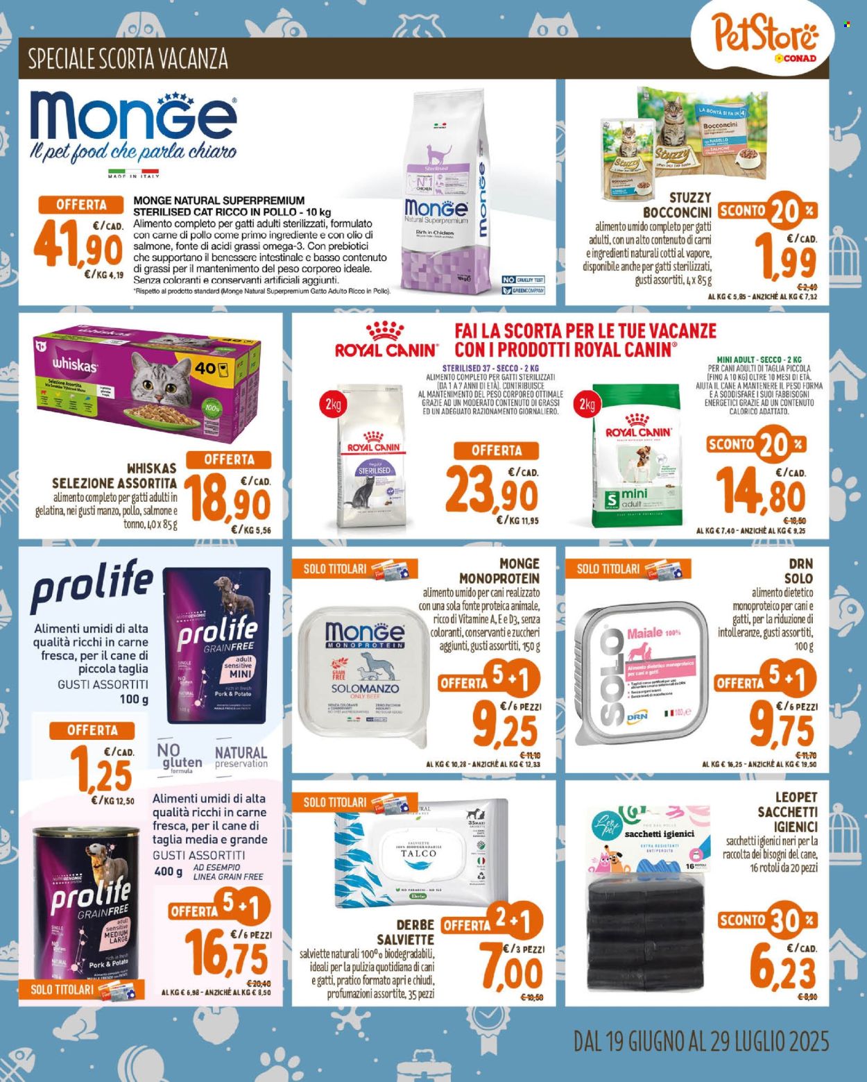 Volantino Pet Store Conad - 19/6/2025 - 29/7/2025. Pagina 7