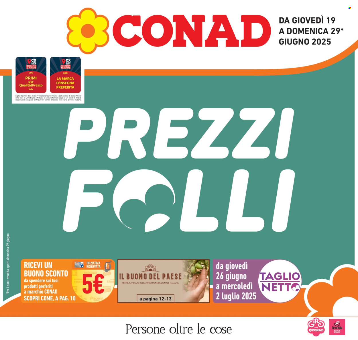 Volantino Conad - 19/6/2025 - 29/6/2025. Pagina 1