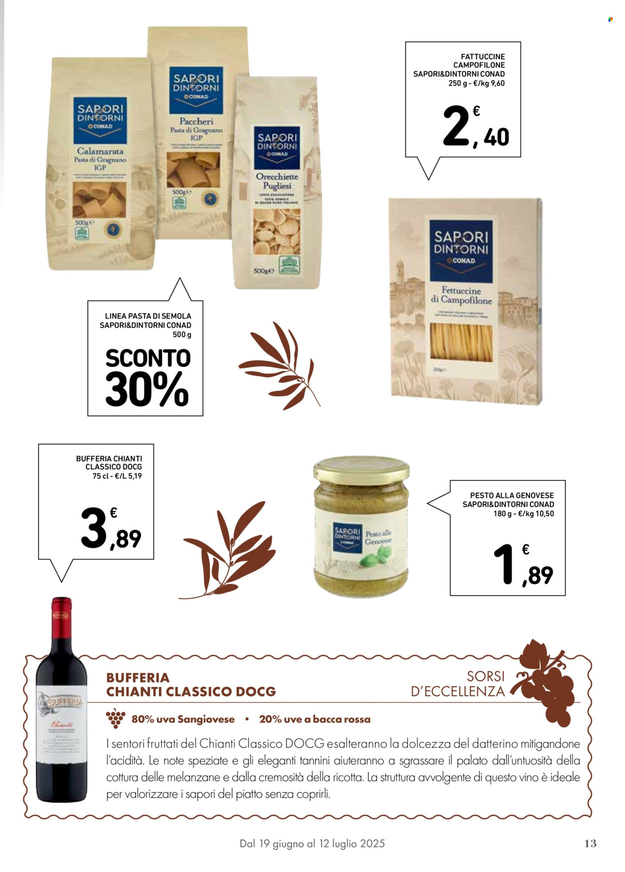 Volantino Conad Superstore - 19/6/2025 - 12/7/2025. Pagina 13