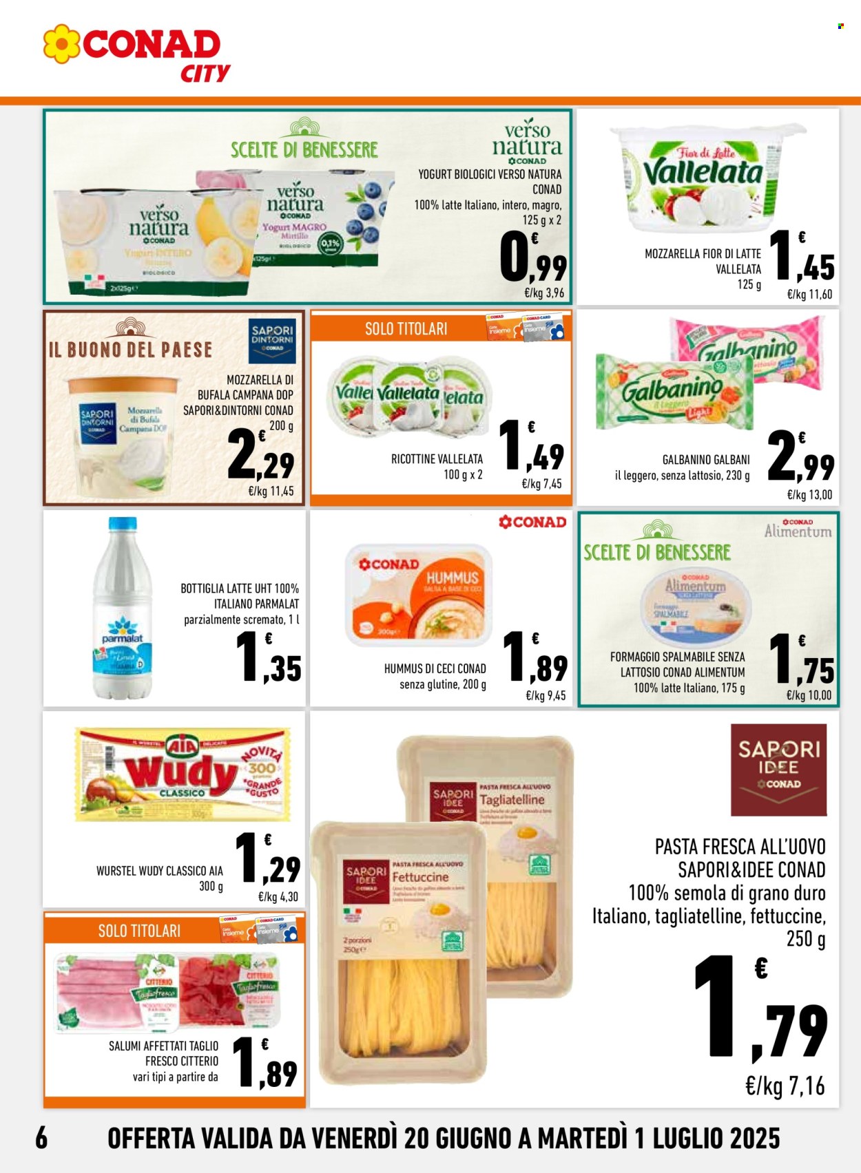Volantino Conad - 20/6/2025 - 1/7/2025. Pagina 6