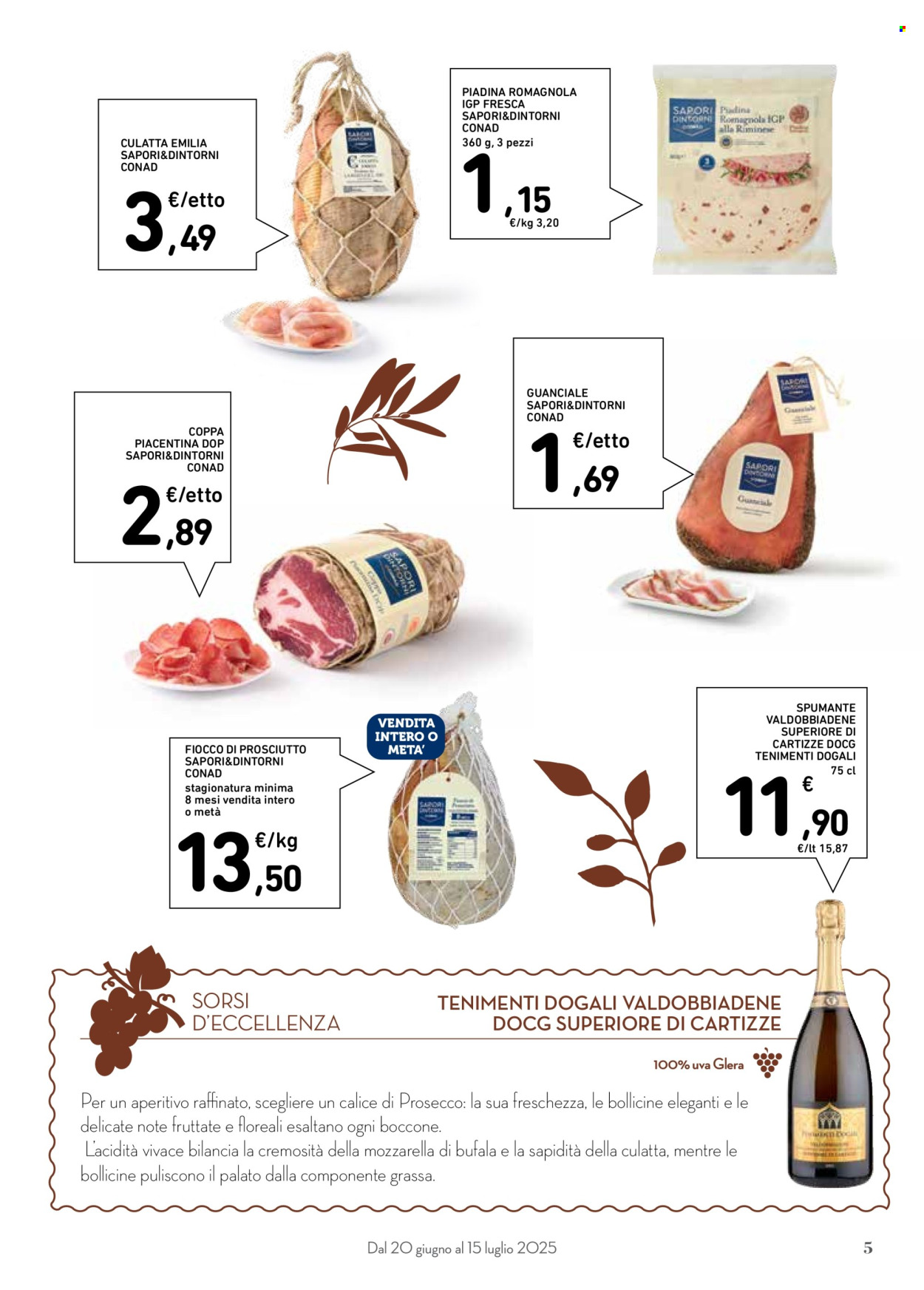 Volantino Conad - 20/6/2025 - 15/7/2025. Pagina 5