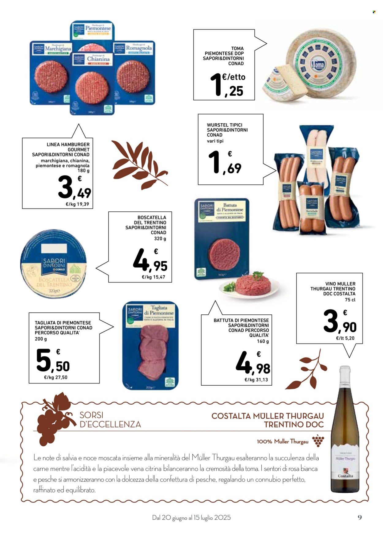Volantino Conad - 20/6/2025 - 15/7/2025. Pagina 9