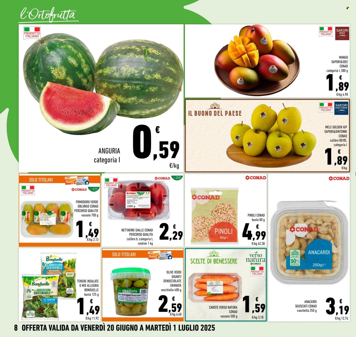 Volantino Conad - 20/6/2025 - 1/7/2025. Pagina 8