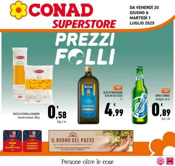 Volantino Conad Superstore - 20/6/2025 - 1/7/2025.