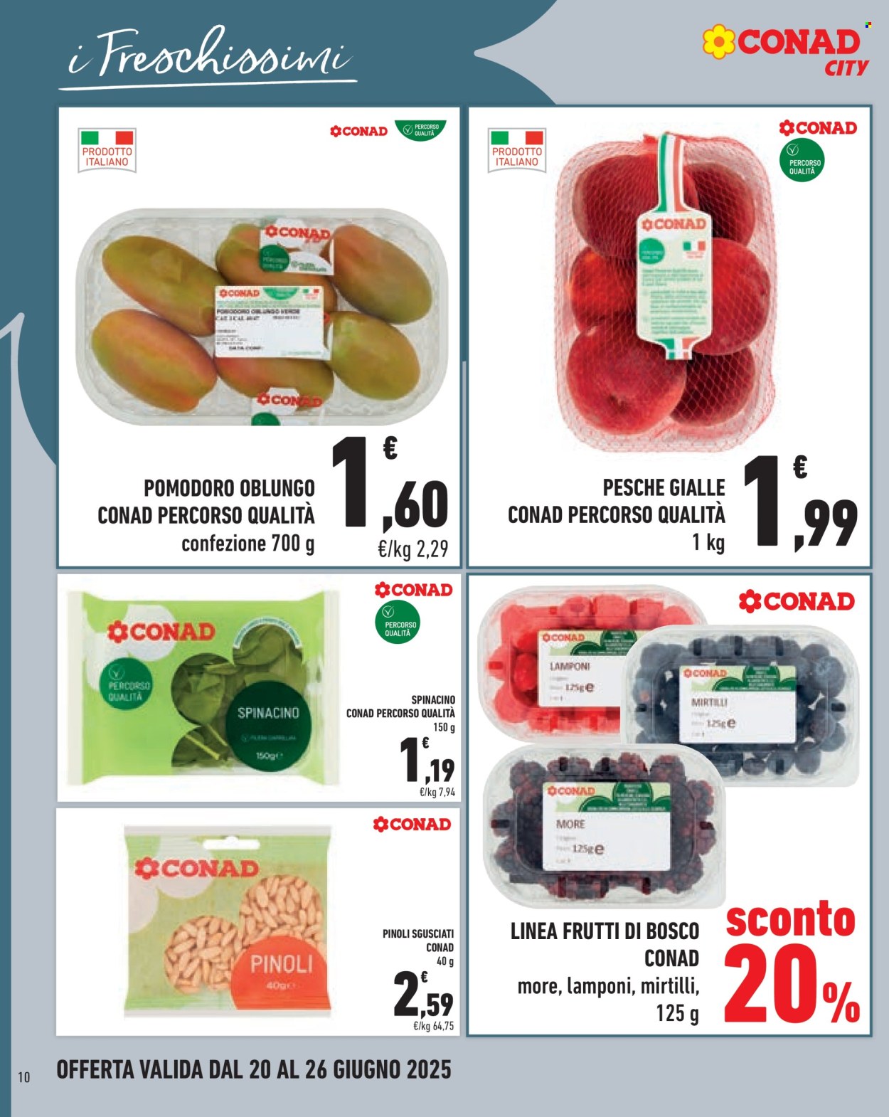 Volantino Conad City - 20/6/2025 - 26/6/2025. Pagina 10