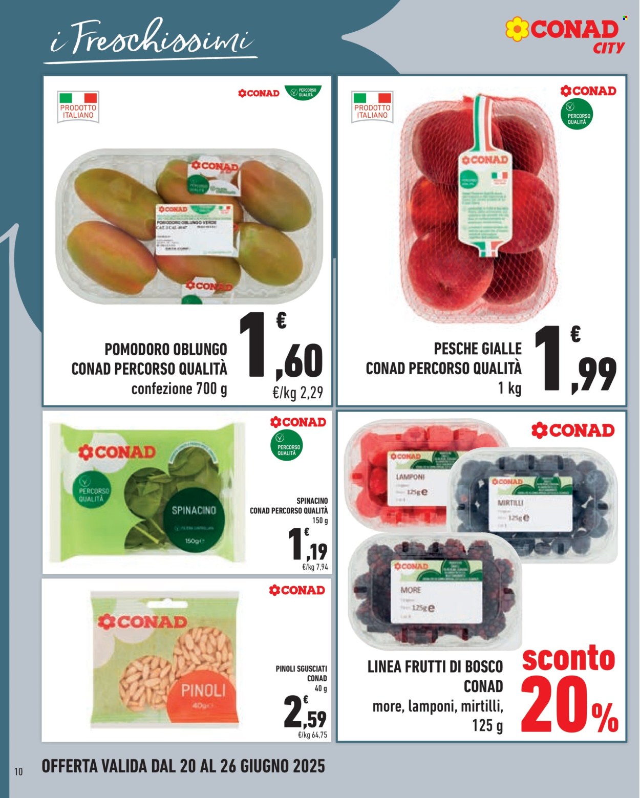 Volantino Conad City - 20/6/2025 - 26/6/2025. Pagina 10