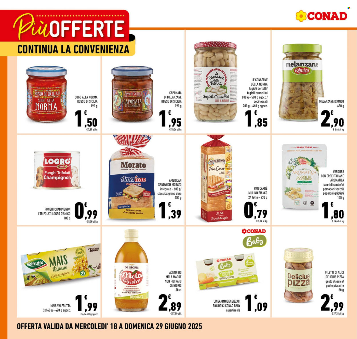 Volantino Conad - 18/6/2025 - 29/6/2025. Pagina 1