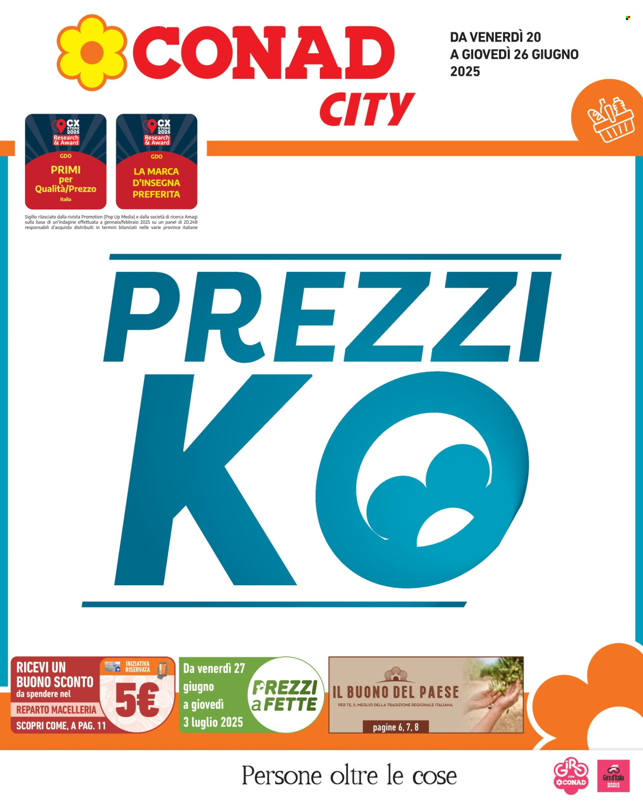 Volantino Conad City - 20/6/2025 - 26/6/2025. Pagina 1