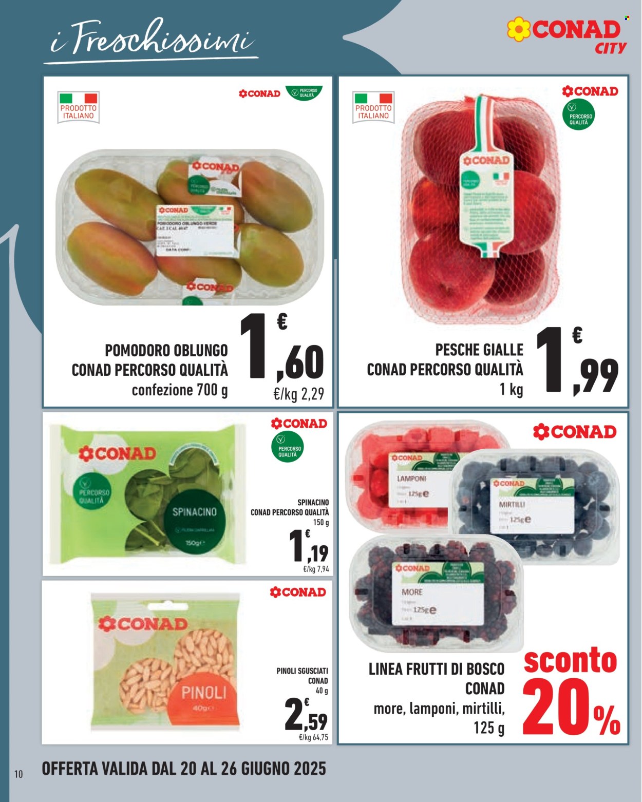 Volantino Conad City - 20/6/2025 - 26/6/2025. Pagina 10