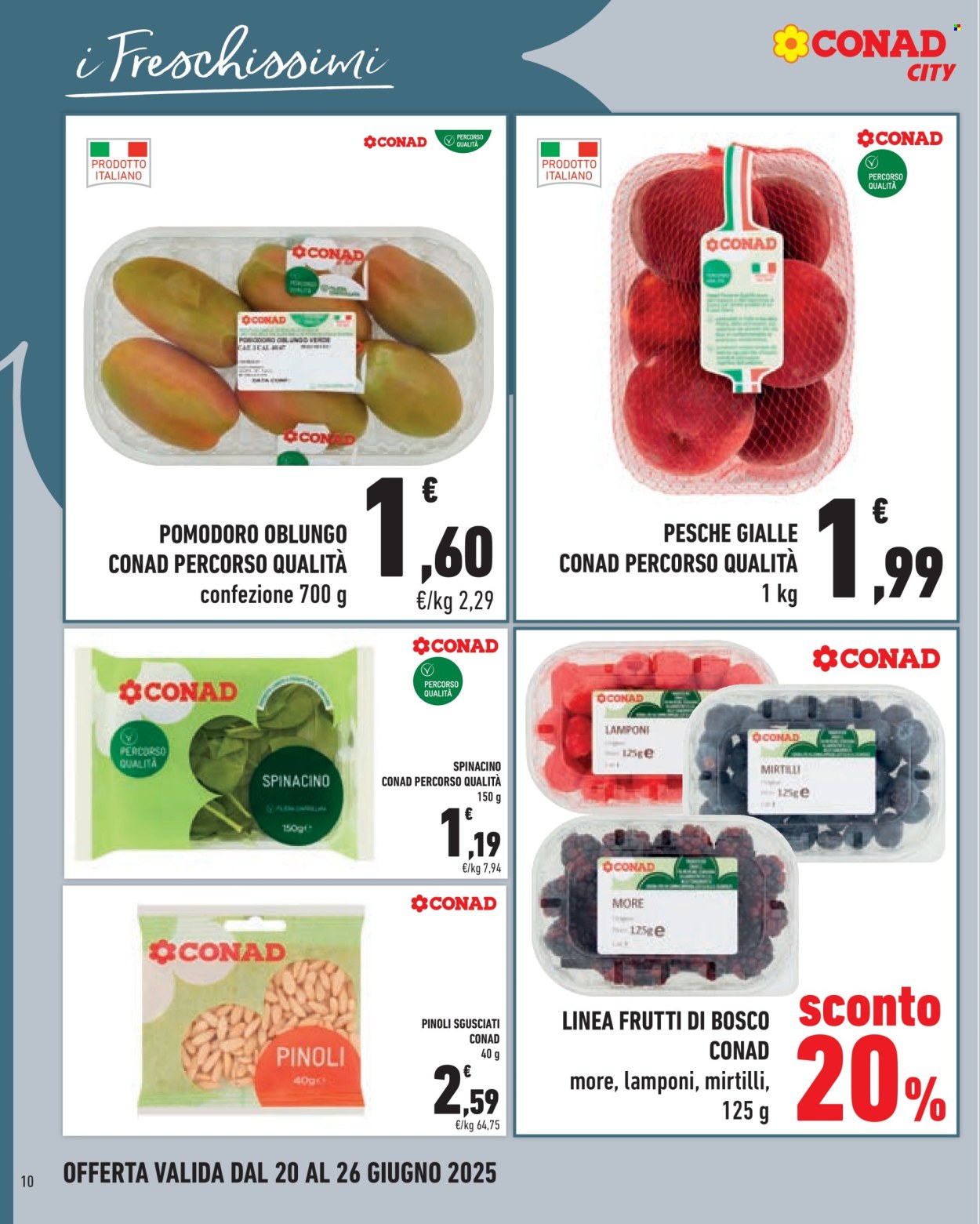 Volantino Conad City - 20/6/2025 - 26/6/2025. Pagina 10