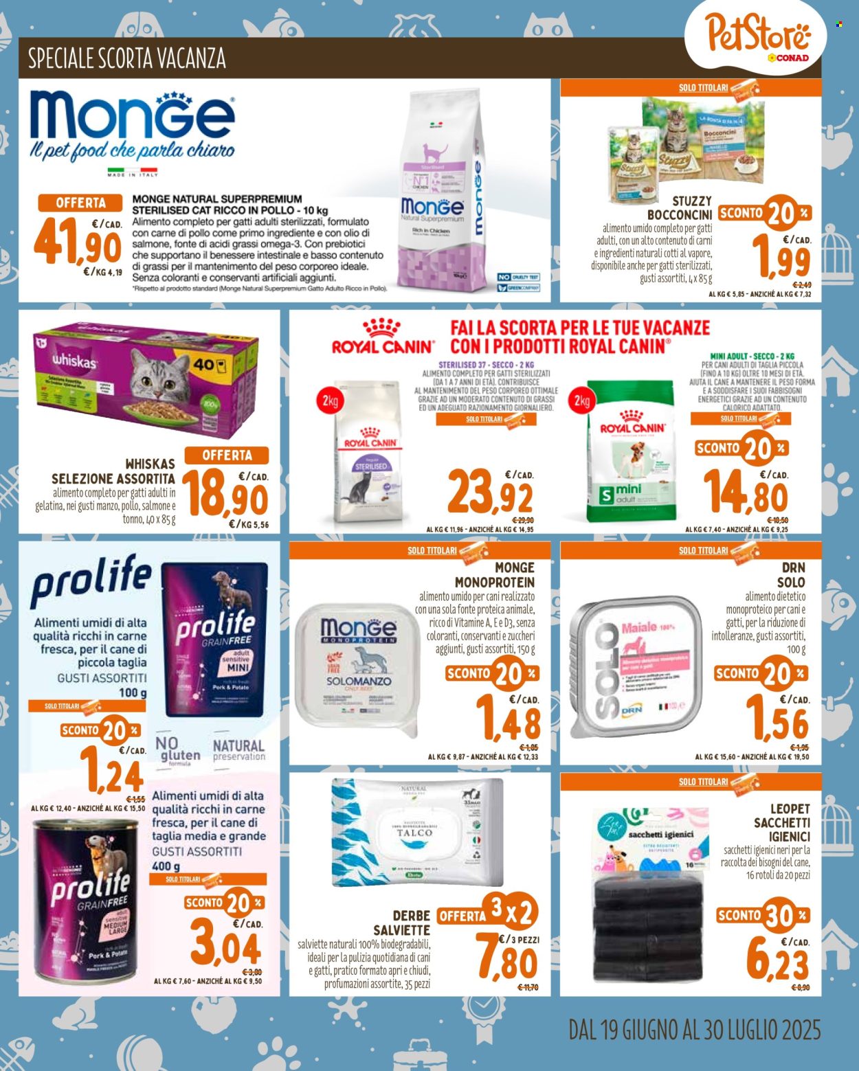 Volantino Pet Store Conad - 19/6/2025 - 30/7/2025. Pagina 7