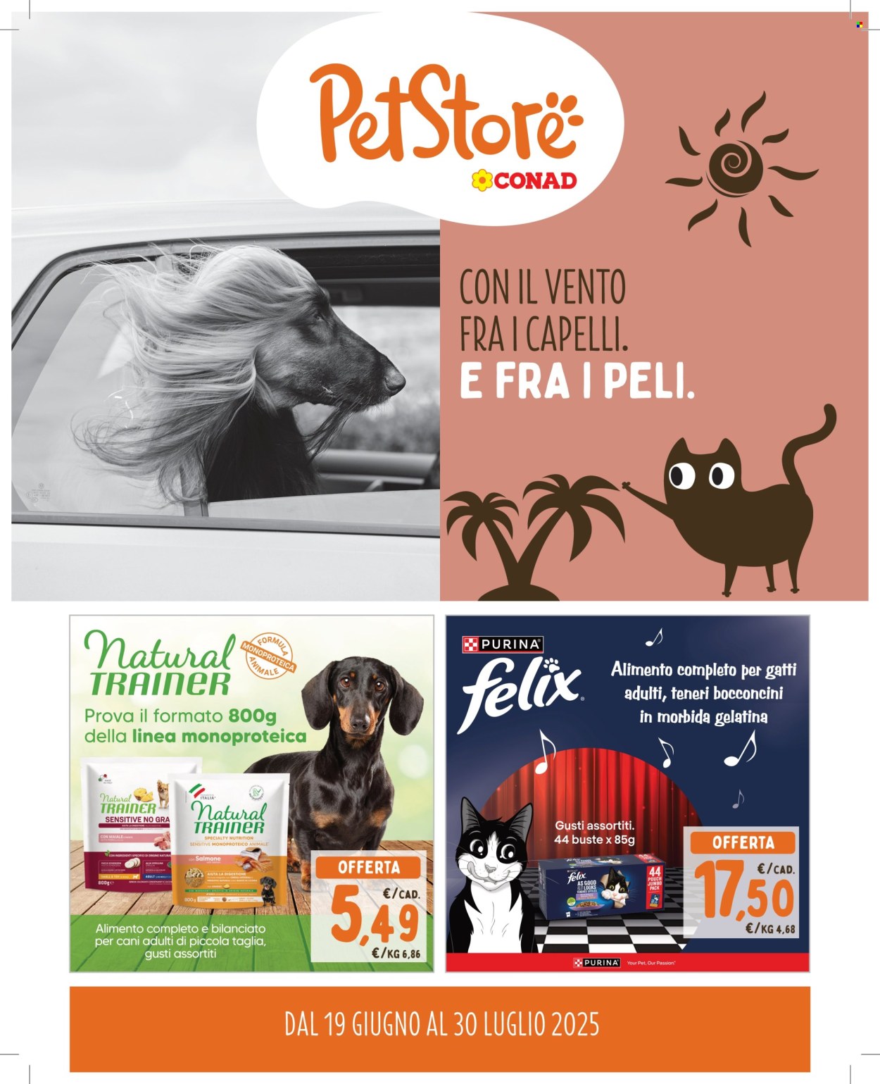 Volantino Pet Store Conad - 19/6/2025 - 30/7/2025. Pagina 1