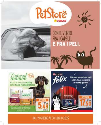 Volantino Pet Store Conad - 19/6/2025 - 30/7/2025.