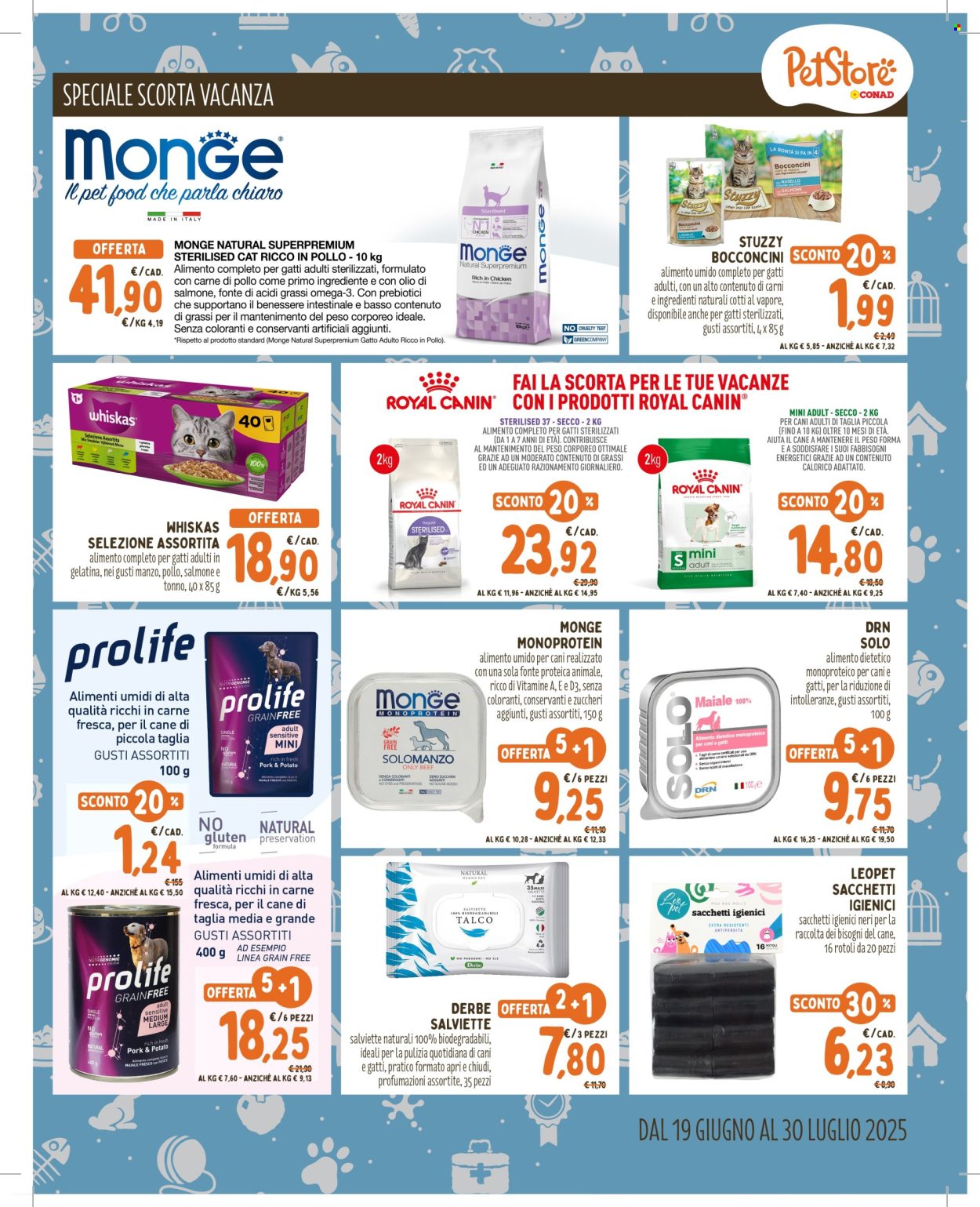 Volantino Pet Store Conad - 19/6/2025 - 30/7/2025. Pagina 7