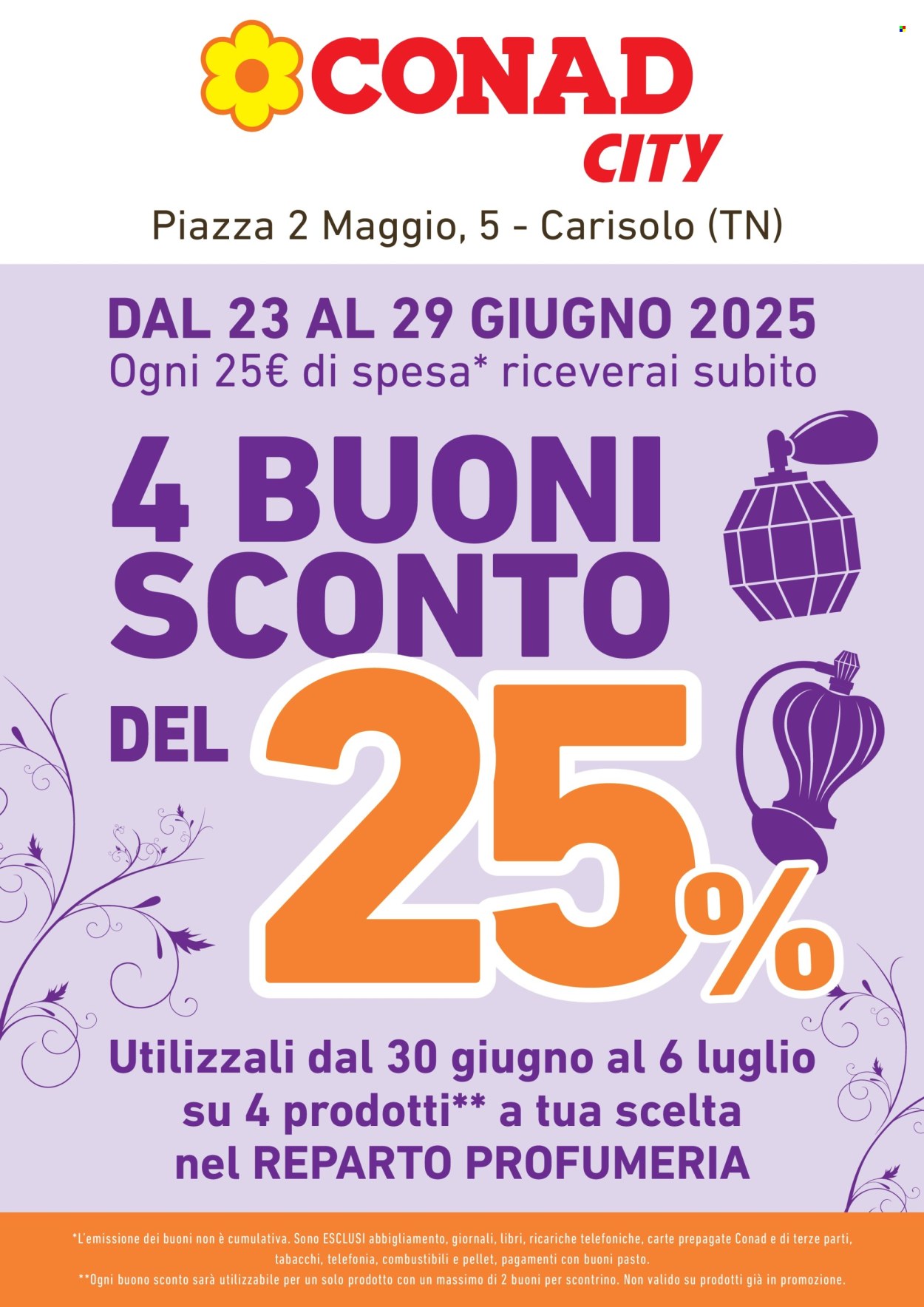Volantino Conad City - 23/6/2025 - 29/6/2025. Pagina 1