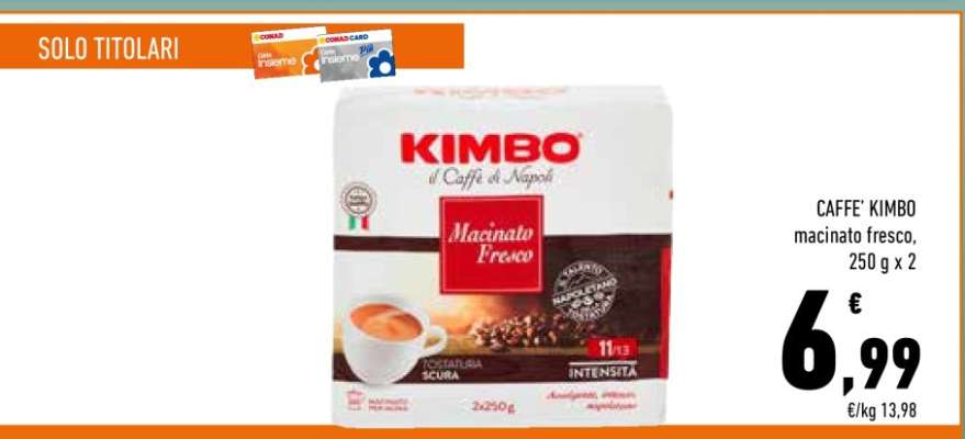 CAFFÈ KIMBO macinato fresco
