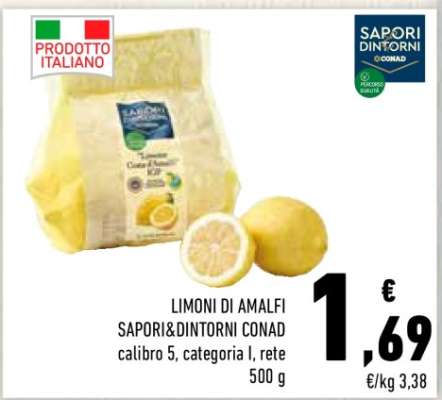 LIMONI DI AMALFI SAPORI&DINTORNI CONAD
