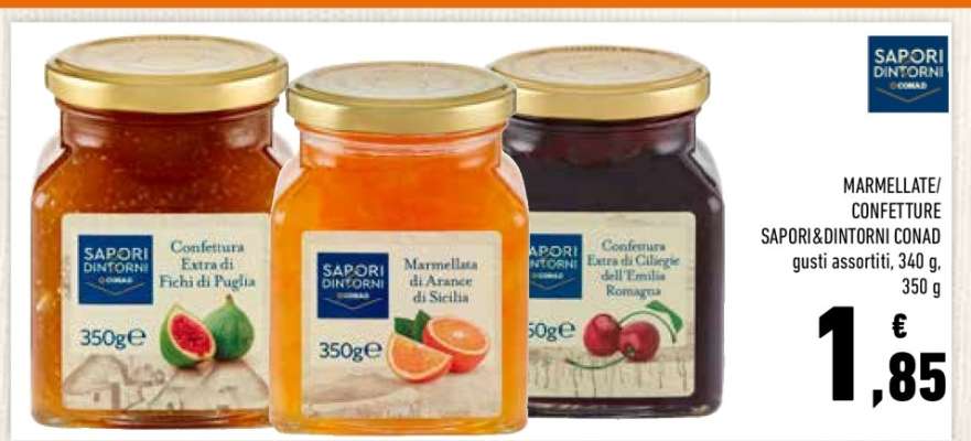 MARMELLATE/CONFETTURE SAPORI&DINTORNI CONAD