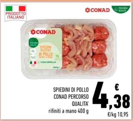 SPIEDINI DI POLLO CONAD PERCORSO QUALITA'